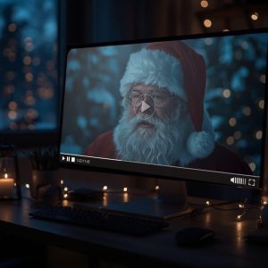 Personalized Santa Video Message – Custom Digital Christmas Greeting from Santa